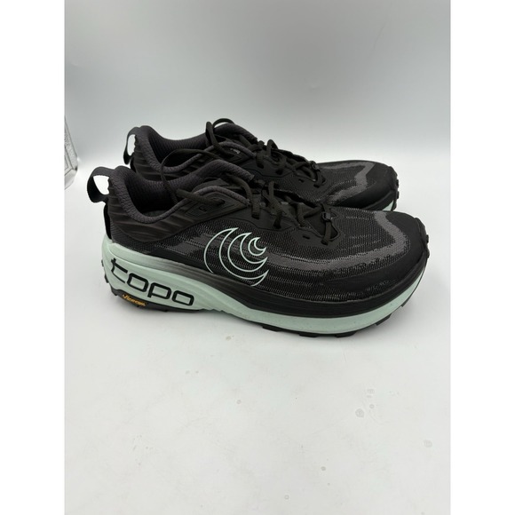 Topo Athletic Other - Topo Athletic Vista Mens Trail Running Sneakers Black Grey Size 9 Vibram Sole
